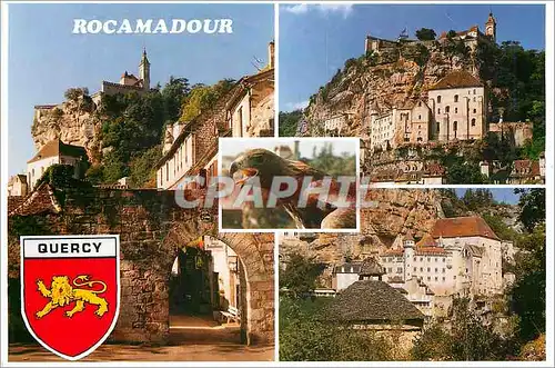 Cartes postales moderne Le Lot Rocamadour l'un des Sites les Plus Extraordinaires de France Aigle Rapace
