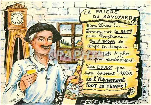 Moderne Karte Images de Chez Nous d'apres une Assiette decorative du Peintre Canova