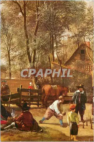 Moderne Karte Jan Steen les Joueurs de Quilles Londres National Gallery