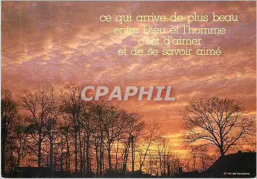 Cartes postales moderne Ce qui arrive de plus beau entre Dieu et l'homme c'est d'aimer et de se savoir aime