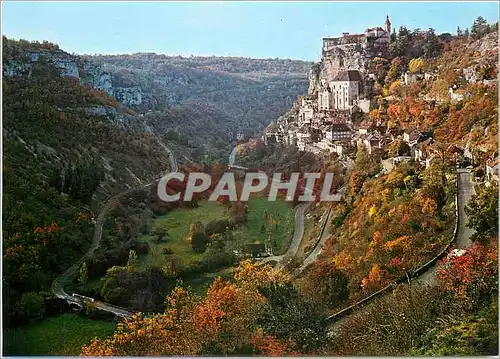 Cartes postales moderne A travers le lot Roc Amadour 2eme Site de France