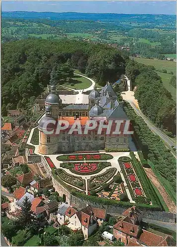 Moderne Karte Le Périgord Blanc Hautefort (Dordogne) Vue Aerienne du Chateau XVII