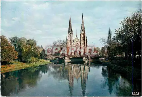 Cartes postales moderne Strasbourg l'Ile de l'Eglise Saint Paul