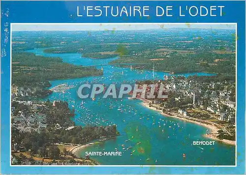 Moderne Karte Couleurs de Bretagne l'Estuaire de l'Odet
