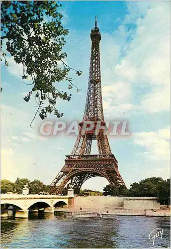 Cartes postales moderne Paris la Seine au Pont d'Iena et la Tour Eiffel(1887 1889)