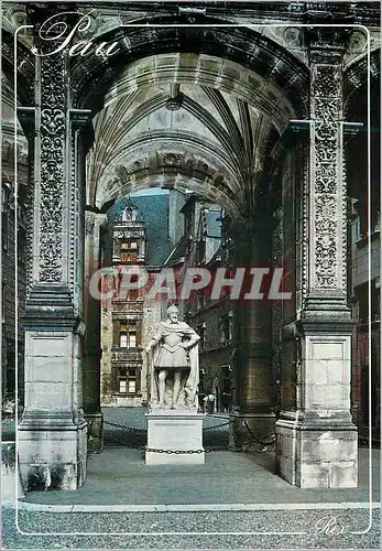 Cartes postales moderne Pau (PA) la Statue d'Henri IV oeuvre de Tremblay et de Gissey sous le Peristyle du Chateau de Pa