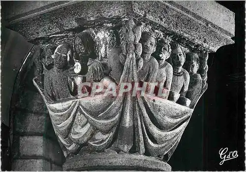 Moderne Karte l'Auvergne Eglise de la Bourboule Chapiteau  du Choeur