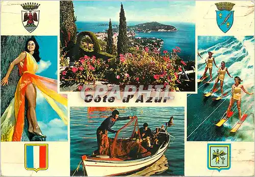 Cartes postales moderne La cote d'azur Ski nautique