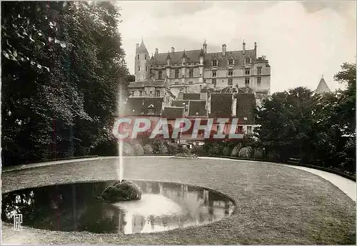 Cartes postales moderne Loches le chateau vu du jardin public