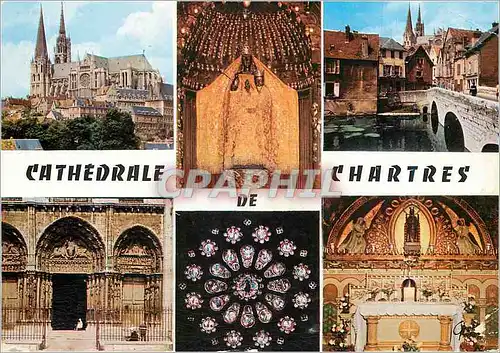 Cartes postales moderne Cathedrale de chartres