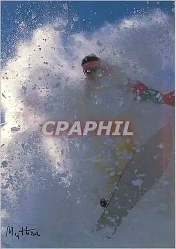 Cartes postales moderne Surf et monoski