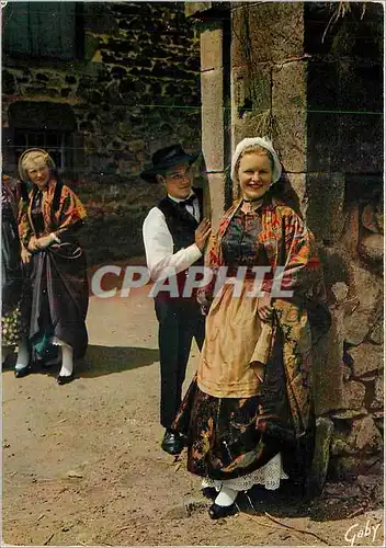 Moderne Karte Folklore de france l'auvergne la bouree de rochefort rendez vous