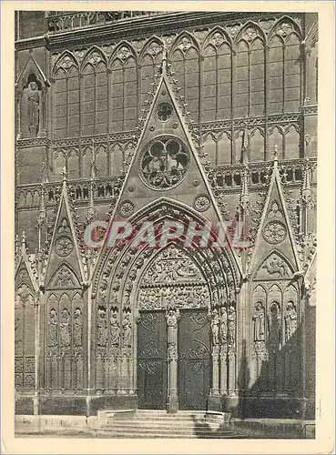 Moderne Karte Portail saint etienne (facade sud du transept) portal des stephan