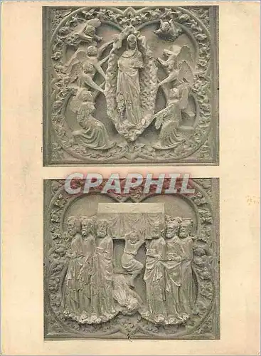 Moderne Karte Choeur (cote nord) bas relief assomption de la vierge cortege funebres Notre Dame de Paris