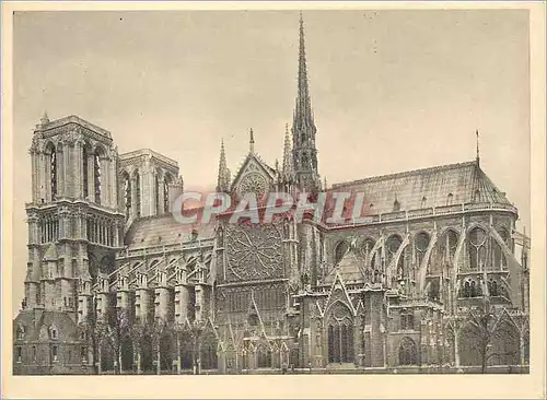 Cartes postales moderne Elevation exterieure facade sud du transept sud font des querschiffs