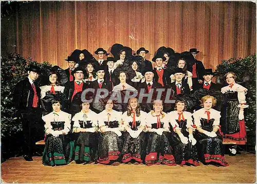 Moderne Karte Groupe folklorique de la robertsau strasbourg robertsau (alsace france)