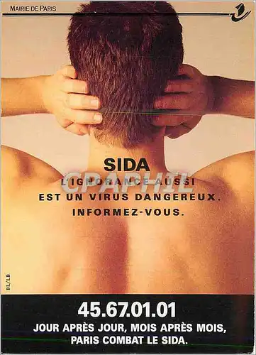 Moderne Karte SIDA ignorance aussi