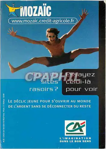 Cartes postales moderne Mozaic Credit Agricole