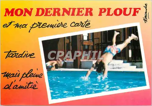 Moderne Karte Mon dernier plouf et ma premiere carte Piscine