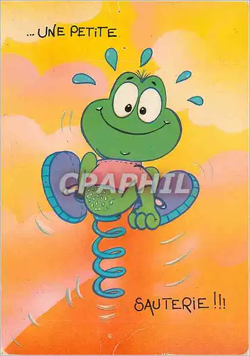 Cartes postales moderne Une petite sauterie Grenouille