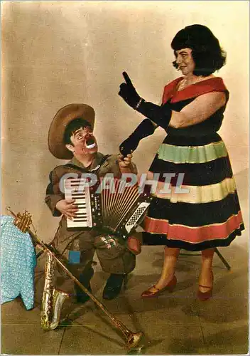 Moderne Karte Roberto and partner burlesque musical Accordeon