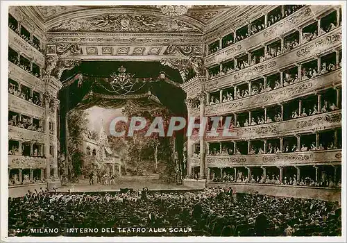 Moderne Karte Milano interno del teatro alla scala