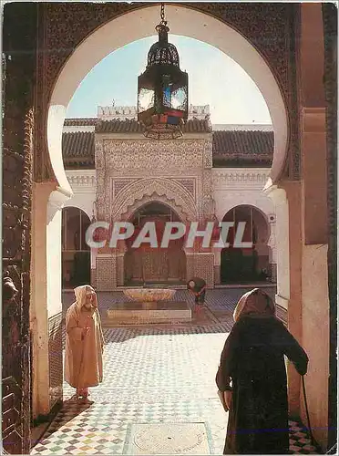 Cartes postales moderne Le monde arabe interieur de la mosquee karaouiyne a fes