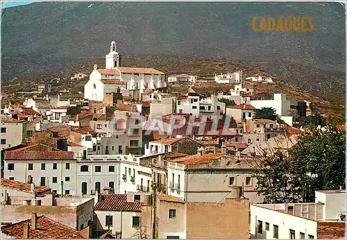 Moderne Karte Cadaques costa brava centre typique