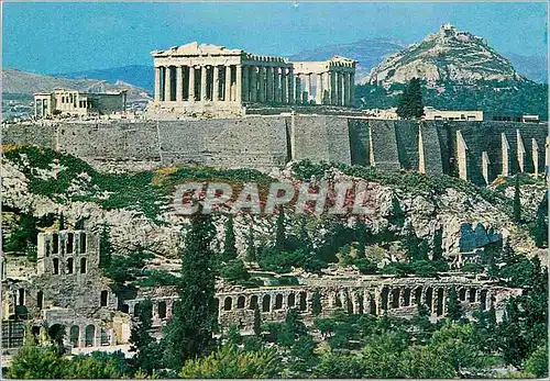 Moderne Karte Athenes vue generale d'acropole