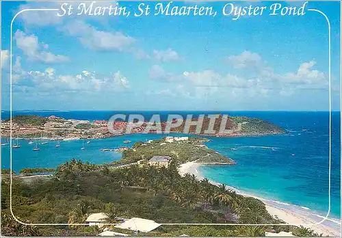 Cartes postales moderne Saint martin oyster pond l'etang aux huitress