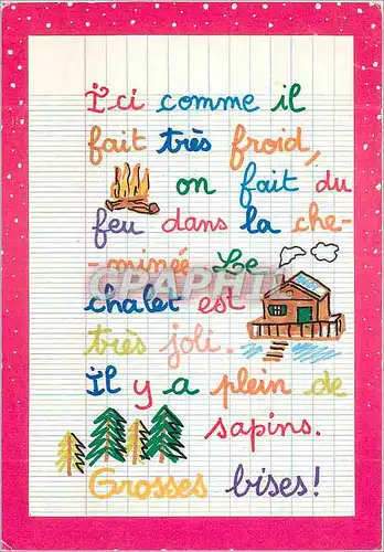 Cartes postales moderne Ici comme il fait tres froid