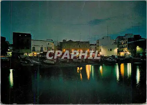 Cartes postales moderne Costa brava la escala puerto de pescadores de noche