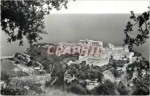 Cartes postales moderne Monaco vue sur le rocher et le port de monaco