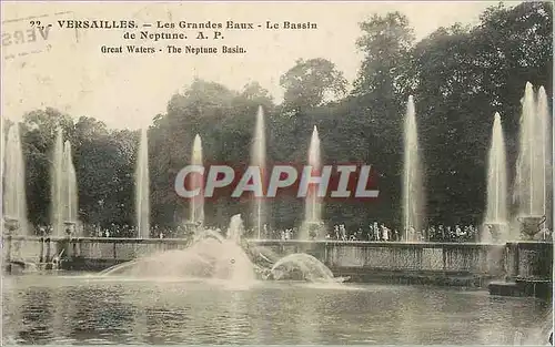 Ansichtskarte AK Versailles les grandes eaux le bassin de neptune A P