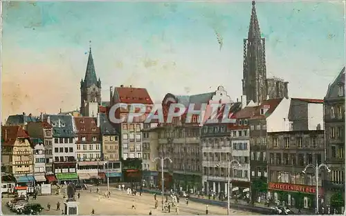 Moderne Karte Strasbourg la place kleber