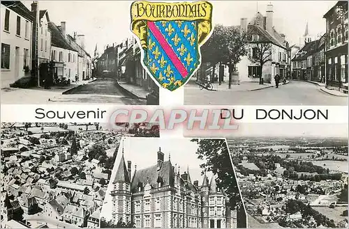 Moderne Karte Donjon souvenir Bourbonnais