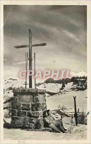 Cartes postales moderne Valberg (1669 m) la croix sapet (1828) Ski