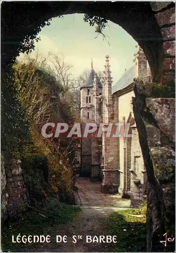 Cartes postales moderne La bretagne en couleurs legende de sainte barbe