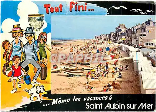 Cartes postales moderne Saint aubin sur mer tout fini meme les vacances