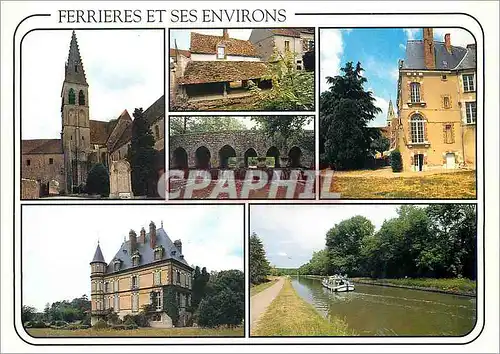 Cartes postales moderne Images de france looiret ferrieres en gatinais eglise saint pierre et saint paul hotel de ville