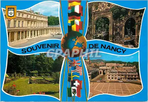 Cartes postales moderne Nancy Meurthe et moselle lorraine (France) palais du gouvernement fontaine neptune parc de la pe