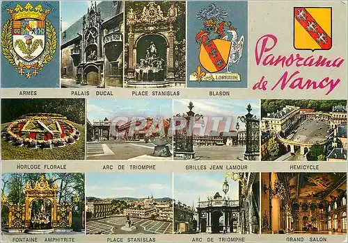 Cartes postales moderne Panorama de Nancy