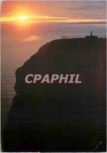 Cartes postales moderne Norway the norht cape profile in midnight sun