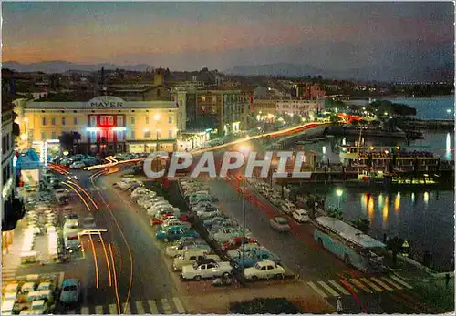 Cartes postales moderne Lac de garda desenzuno (de nuit)