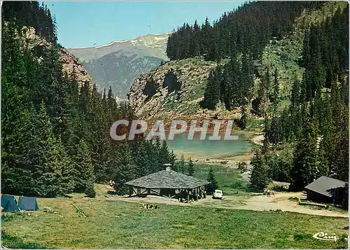 Cartes postales moderne Courchevel (Savoie) echappee sur le grill et le lac des rosieres