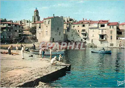 Moderne Karte La cote d'azur saint tropez vieux port des pecheurs