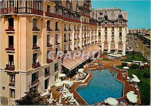 Moderne Karte La plus belle plage d'europe la baule (Loire atlantique) l'hermitage hotel le plus grand hotel d