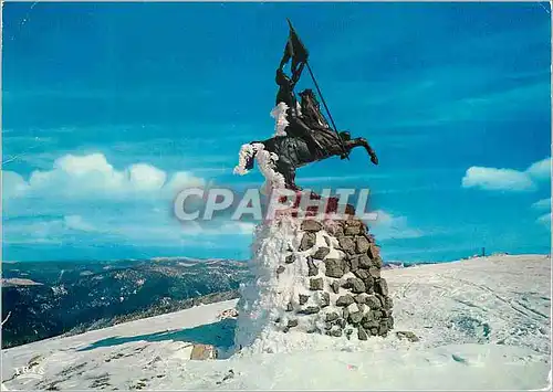 Cartes postales moderne Ballon d'alsace (alt 1242 m) statue de jeanne d'arc