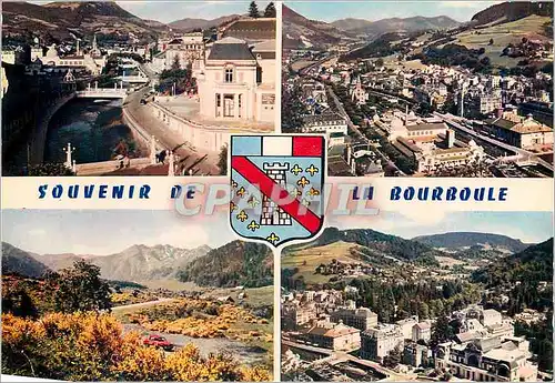 Cartes postales moderne La bourgboule vue generale et la dordogne vue generale le sancy (1886) vue generale et la casino