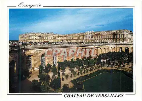 Cartes postales moderne Versailles l'orangerie et le chateau